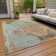 Machine Washable Indoor/Outdoor Claudian ACN1635 Teal Rug