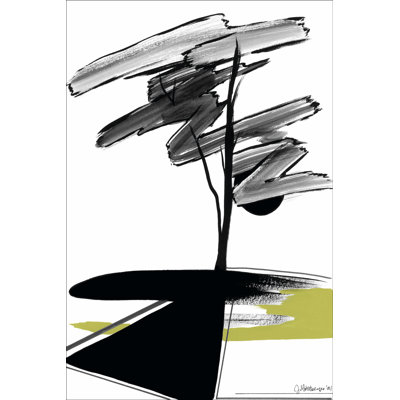 Minimalist Tree IV by Jennifer Goldberger - Wrapped Canvas Painting