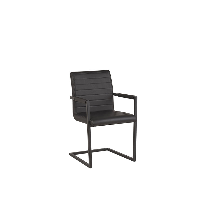 Nolette Upholstered Dining Chair, Black