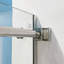 Porte de douche coulissante simple demi-cadre l 56 à 60 po x H 75 po, acier inoxydable 304 en chrome, verre trempé clair de 5/16 po (8 mm) de style GSCC