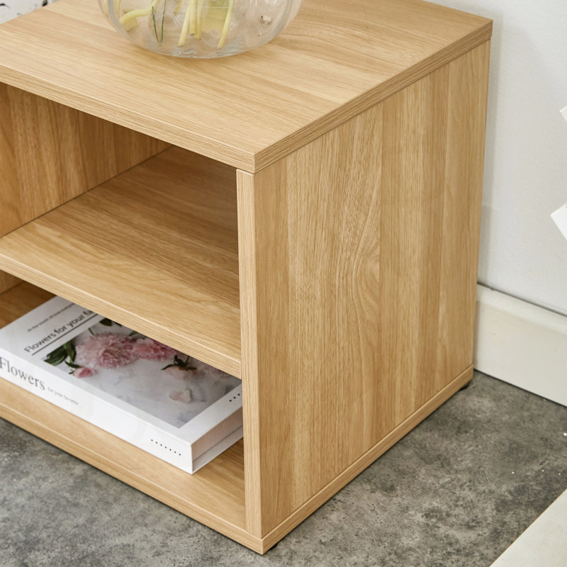 Followill 47.2‘’W TV Stand  2 Pieces Cube TV Stand, Burly Wood
