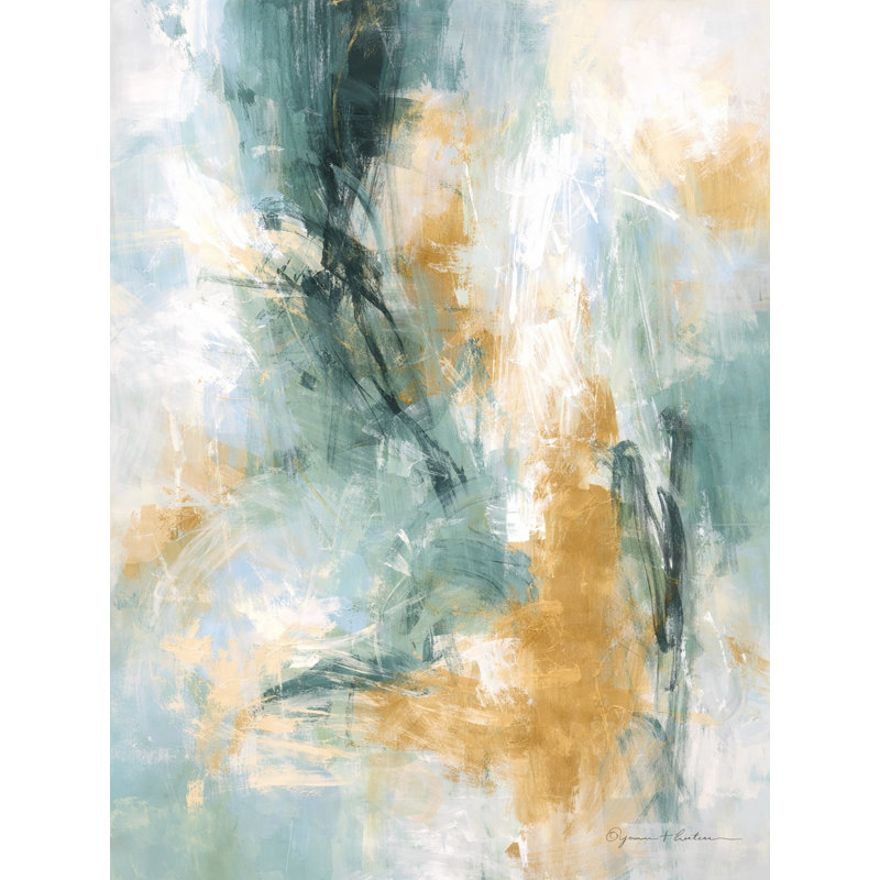 «Blue Garden», art mural sur toile tendue, L 24 po x H 36 po x P 1,5 po