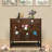 30 Pair Solid Wood Shoe Storage Cabinet