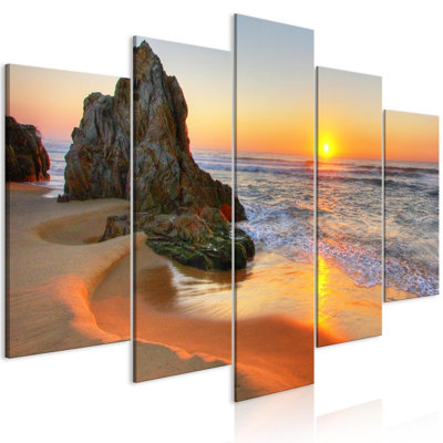 «Attaway Meeting At Sunset Wide» sur toile, reproduction de 5 pièces