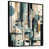 Toile avec cadre flottant noir