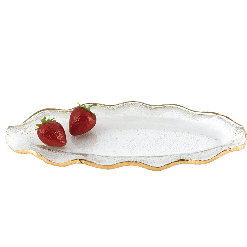 Yesler Platter, Clear/Gold