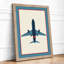 Overhead Aircraft Mid-Century - Framed Print-444384873-444384874