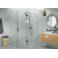 Halo 58 in. x 42 in. x 78 in. 90-degree Fully Frameless Glass Hinged Shower Enclosure-2106923768