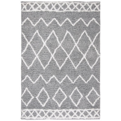 Tapis gris touffeté à la main Boyland