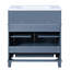 Meuble-lavabo en bois massif avec lavabo en céramique 30 po - Design rétro, style armoire fonctionnelle, base à eau