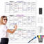 Grand calendrier tableau blanc effaçable à calendrier 36 po x 48 po
