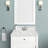 25 Inch Snow White Quartz Vanity Top With Sink & Backsplash-119457691