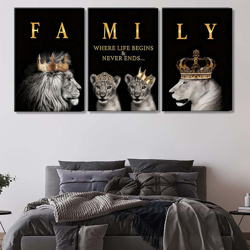3 Piece Wrapped Canvas Print, 60 cm H x 40 cm W
