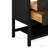 60" Freestanding Double Sink Solid Wood Dark Brown Oak Bathroom Vanity with Engineered Marble Top-605580244