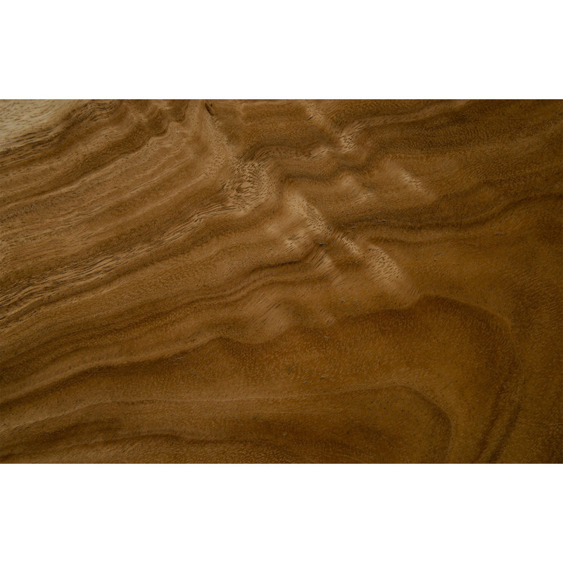 Modern Black and Brown Acacia Wood Square End Table