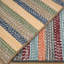 Tapis carré / rayé en polypropylène tissé à la machine intérieur / extérieur bleu / brun / vert-1217842739