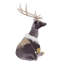 Cerf assis en mousse de velours