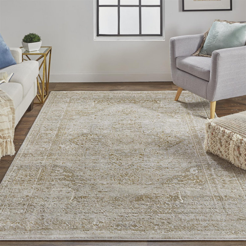 Lataiya Performance Oriental Indoor Rug, Rectangle 5' x 8'