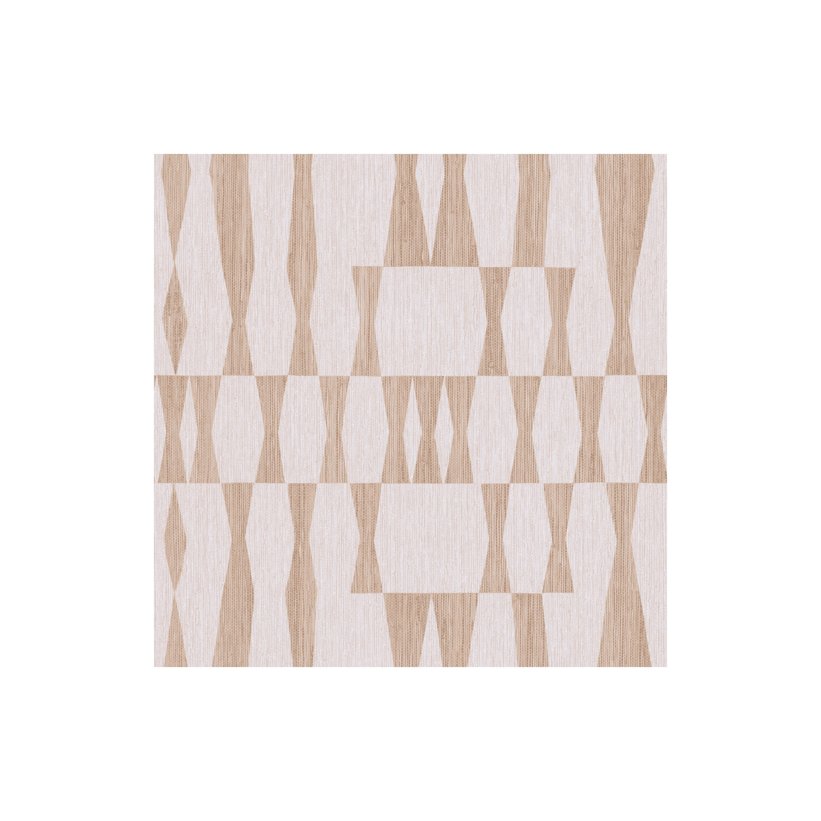 Faux Grasscloth Geo Peel and Stick Wallpaper, Beige