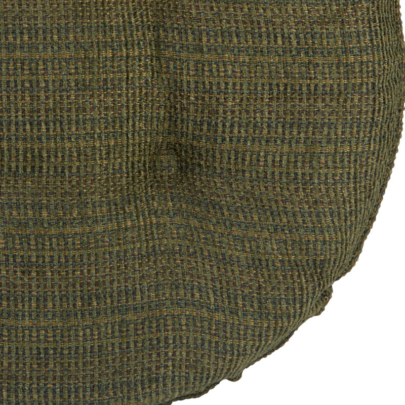 Non-Slip Textured Barstool Seat Cushion, 14-Inches Round, Celadon Green