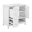 36" Bathroom Vanity With Sink, 2 Drawers, 2 Doors And Open Shelf, Wood Modern Single Bathroom Sink Cabinet-145881444