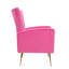 Fauteuil d'appoint moderne en velours avec table, fauteuil à oreilles et pieds Modern-1078753324