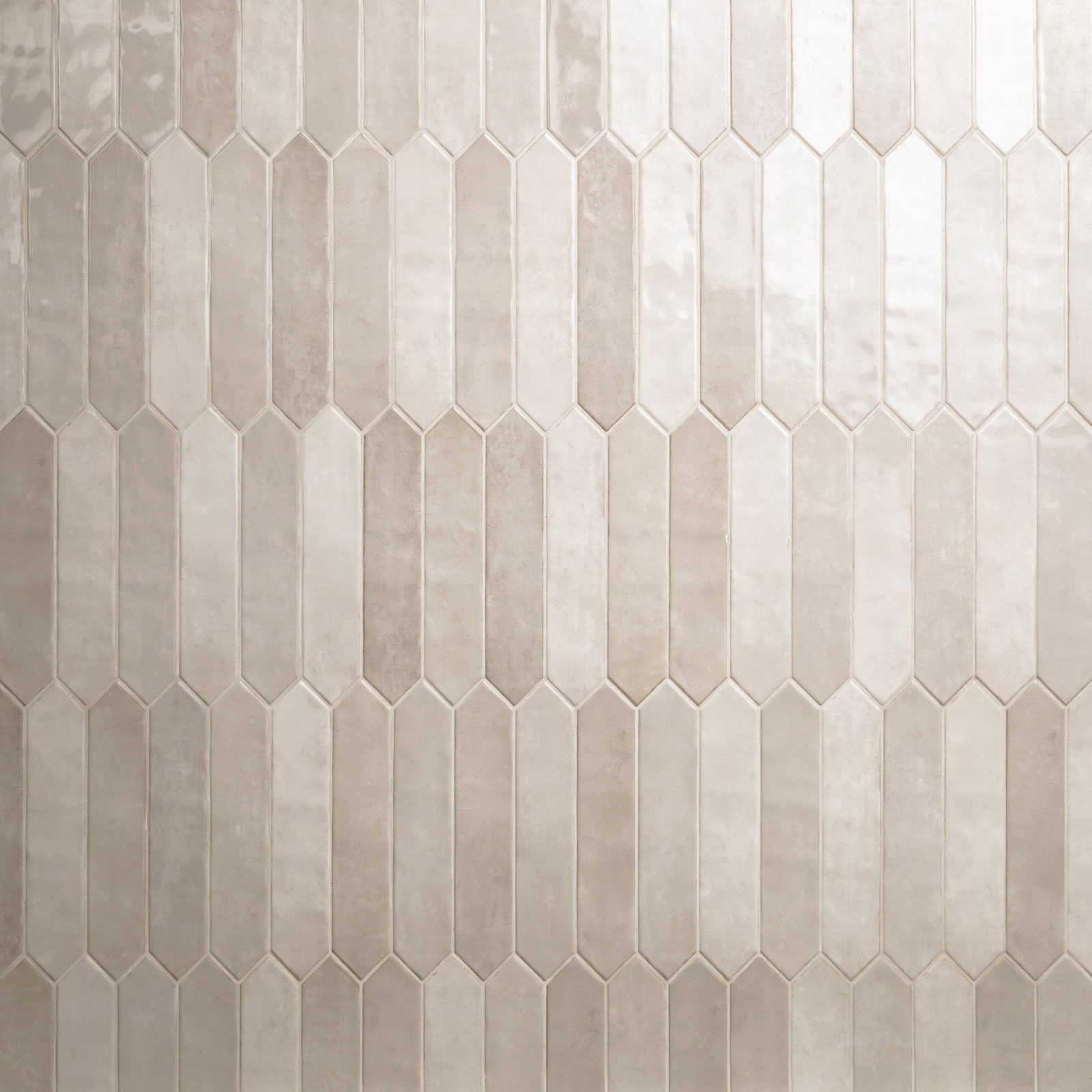 Renzo Ceramic Picket Wall Tile, Sterling