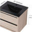 Meuble-lavabo 24 po avec lavabo en céramique noire et 2 tiroirs-120102197