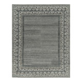 Rug & Kilim’S Khotan Style Rug In Gray And Brown With Floral Borders