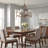 Katie 6 - Light Dimmable Wagon Wheel Chandelier-50120498