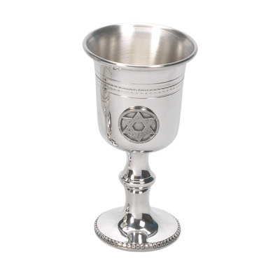 Tasse giddush étain
