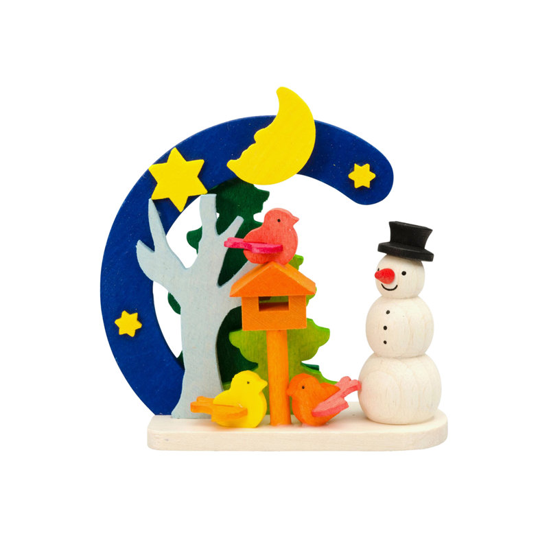 Figurine nichoir bonhomme de neige graupner