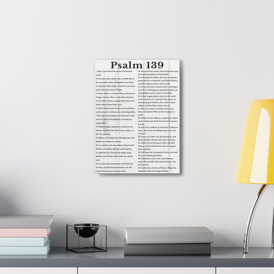 Scripture Walls Psalm 139 German Bible Verse Canvas Christian