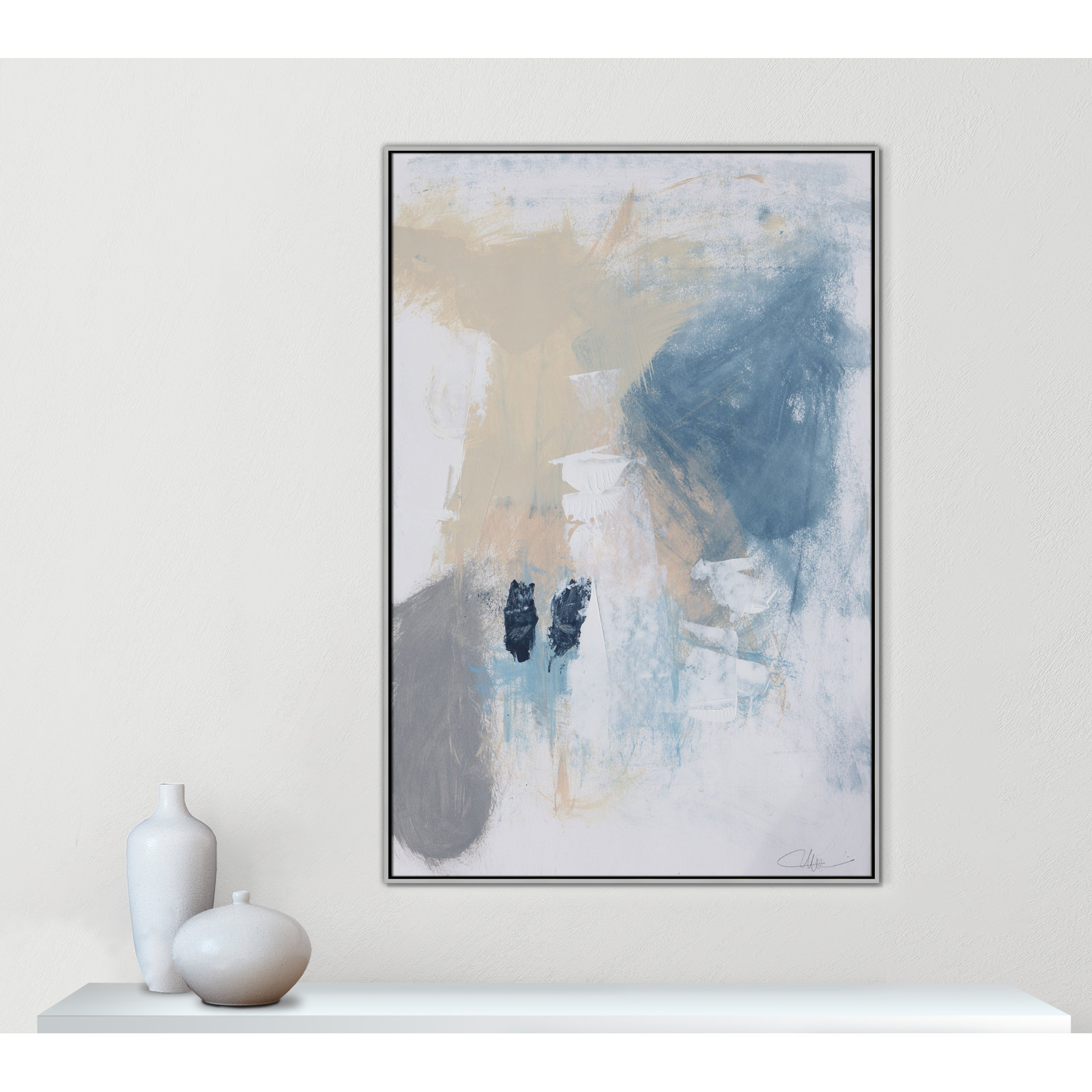 Coastal Carnival II Print by Casa Fine Arts, No Mat, 61.5" H x 41.5" W x 2" D, Silver Floater Framed Canvas