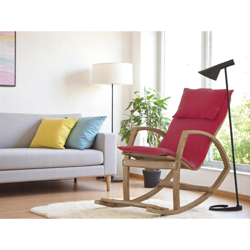Chaise berçante moderne (y compris la chaise), Rouge
