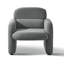Chaise d'appoint rembourrée en chenille Morden-1046158371
