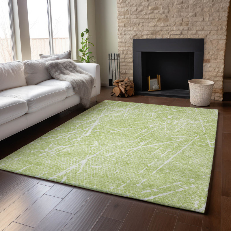 Tapis aloès Cerrito lavable à la machine de qualité supérieure, Rectangle 10 pi x 14 pi