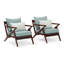 Chaise de patio Minhaj avec coussins Sunbrella-842339658
