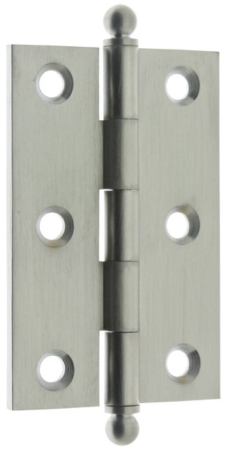 Solid Brass Mortise Hinge, Satin Chrome
