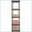 Étagère de rangement, 5 niveaux réglables en métal, capacité de 2000 lb, noir, P 18 po x l 48 po x H 72 po | Acier au carbone | Robuste
