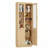 Modern Bookcase With Glass Doors And Thickened Top Panel-1819441106
