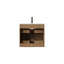 Meuble-lavabo simple 24 po avec plateau en bois massif Lowoft