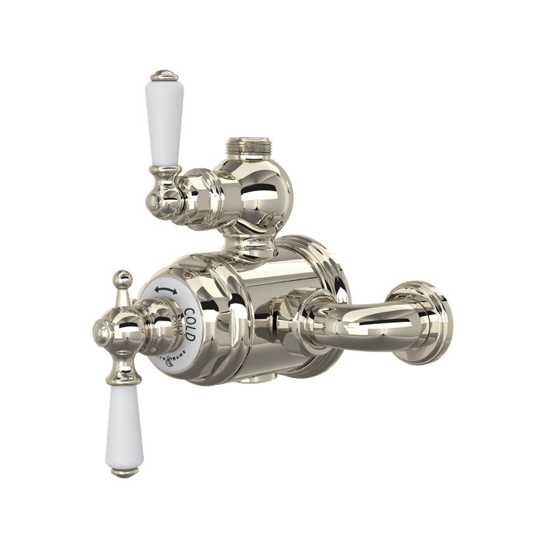 Edwardian™ Exposed Therm Valve with Volume And Temperature Control, Polished Nickel