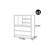 Modern style wooden bookcase