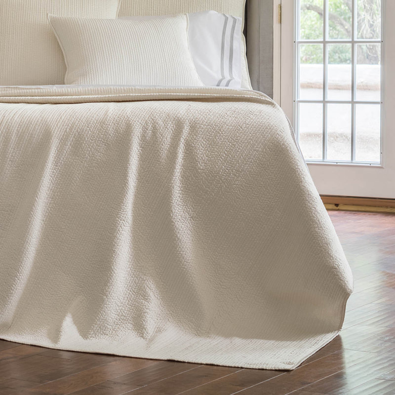 Retro Coverlet, Queen Coverlet, Ivory