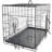 Grantville Steel Collapsible Pet Crate with 2 Doors-1786969546