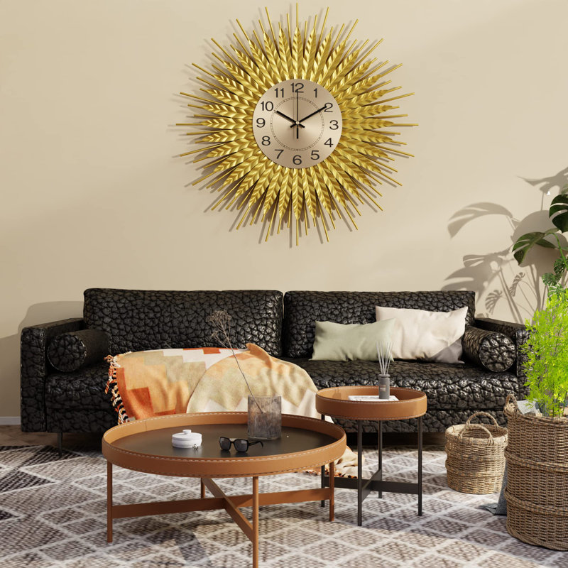 Gold Wall Clock, Medium
