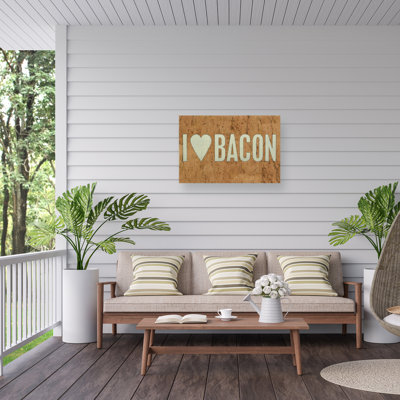 Toile d'extérieur Marcus Jules I Love Bacon