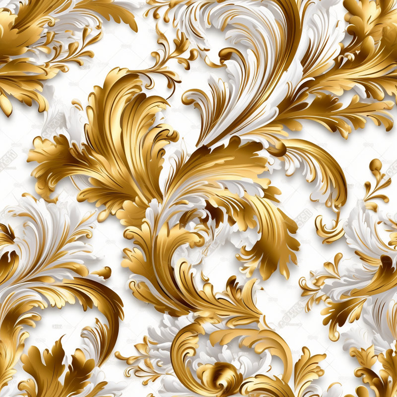 Polyester Comforter, Gold/White Floral, Twin Extra Long Comforter