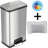Deodorizer AirStep Stainless Steel 18 Gallon Step on Trash Can